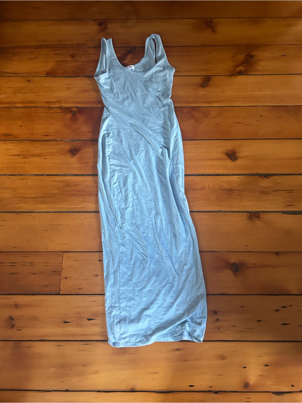 Women’s Light Blue Maxi Dress - Sleeveless Tank Style